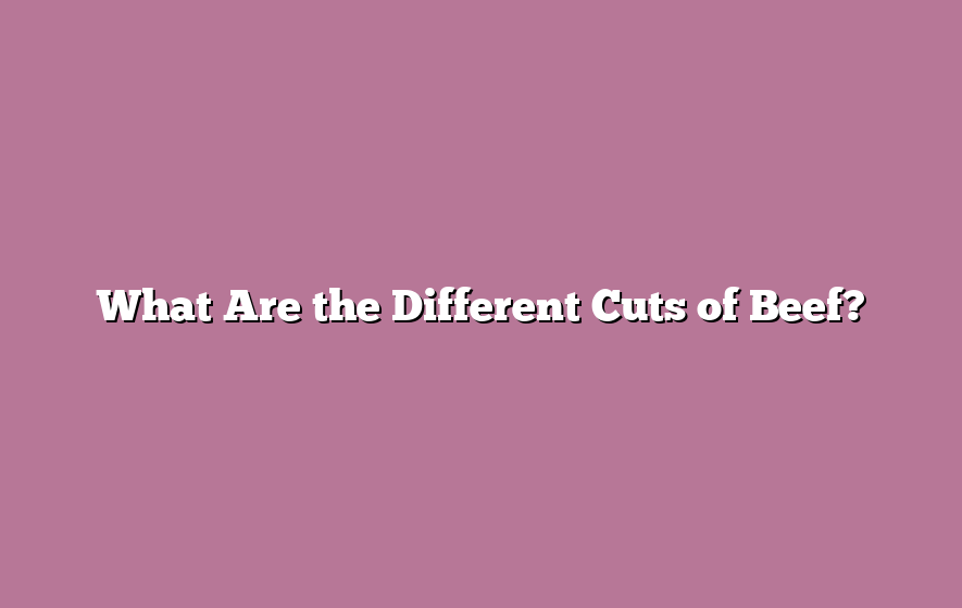 What Are the Different Cuts of Beef?