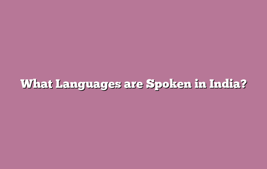 What Languages are Spoken in India?