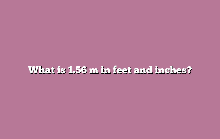 What is 1.56 m in feet and inches?