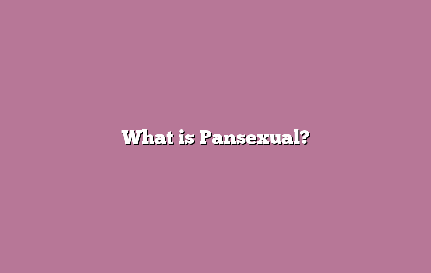 What is Pansexual?