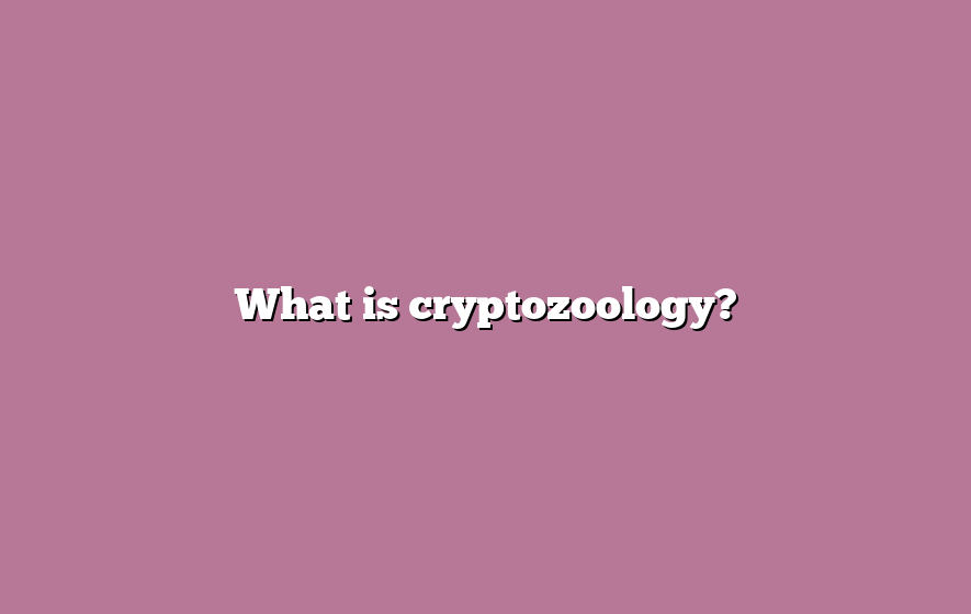 What is cryptozoology?