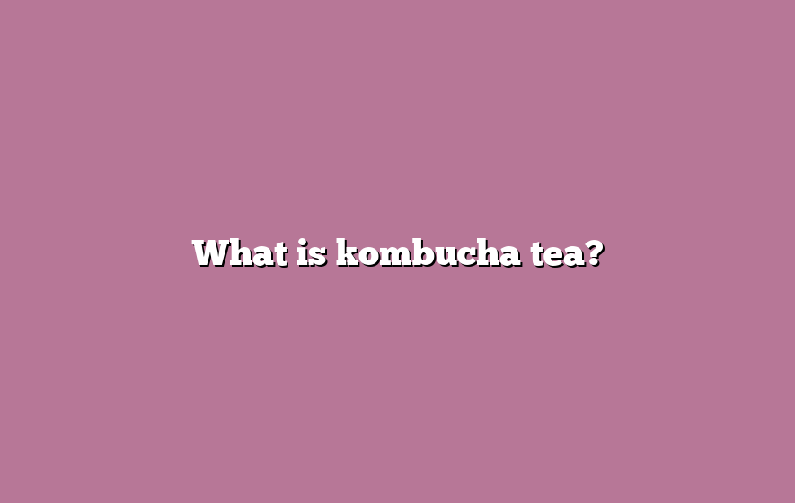 What is kombucha tea?