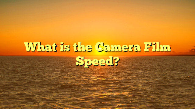 What is the Camera Film Speed?