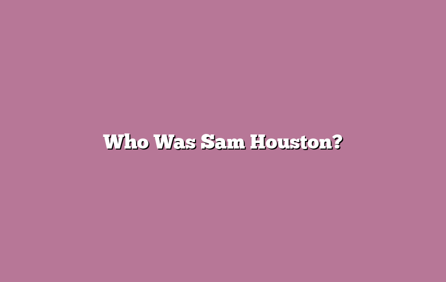 Who Was Sam Houston?