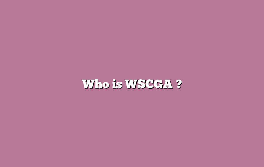 Who is WSCGA ?