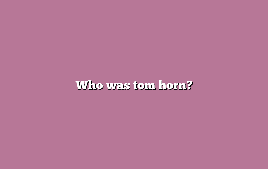 Who was tom horn?